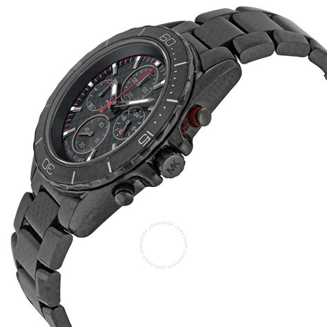 Michael Kors Jetmaster Black Carbon Fiber 